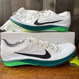 Nike ZoomX Dragonfly 2 White Bright Spruce Mens Size 14 New FD8413-102l